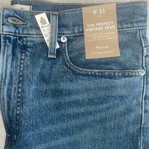 Madewell The Perfect Vintage Jean in Kepler Wash NWT Size 31